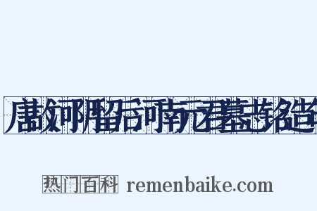 唐故河阴留后河南元君墓志铭造句是什么意思的图片